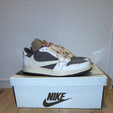 Travis Scott × Nike Air Jordan 1 Low OG SP "Reverse Mocha/Sail and Ridgerock"