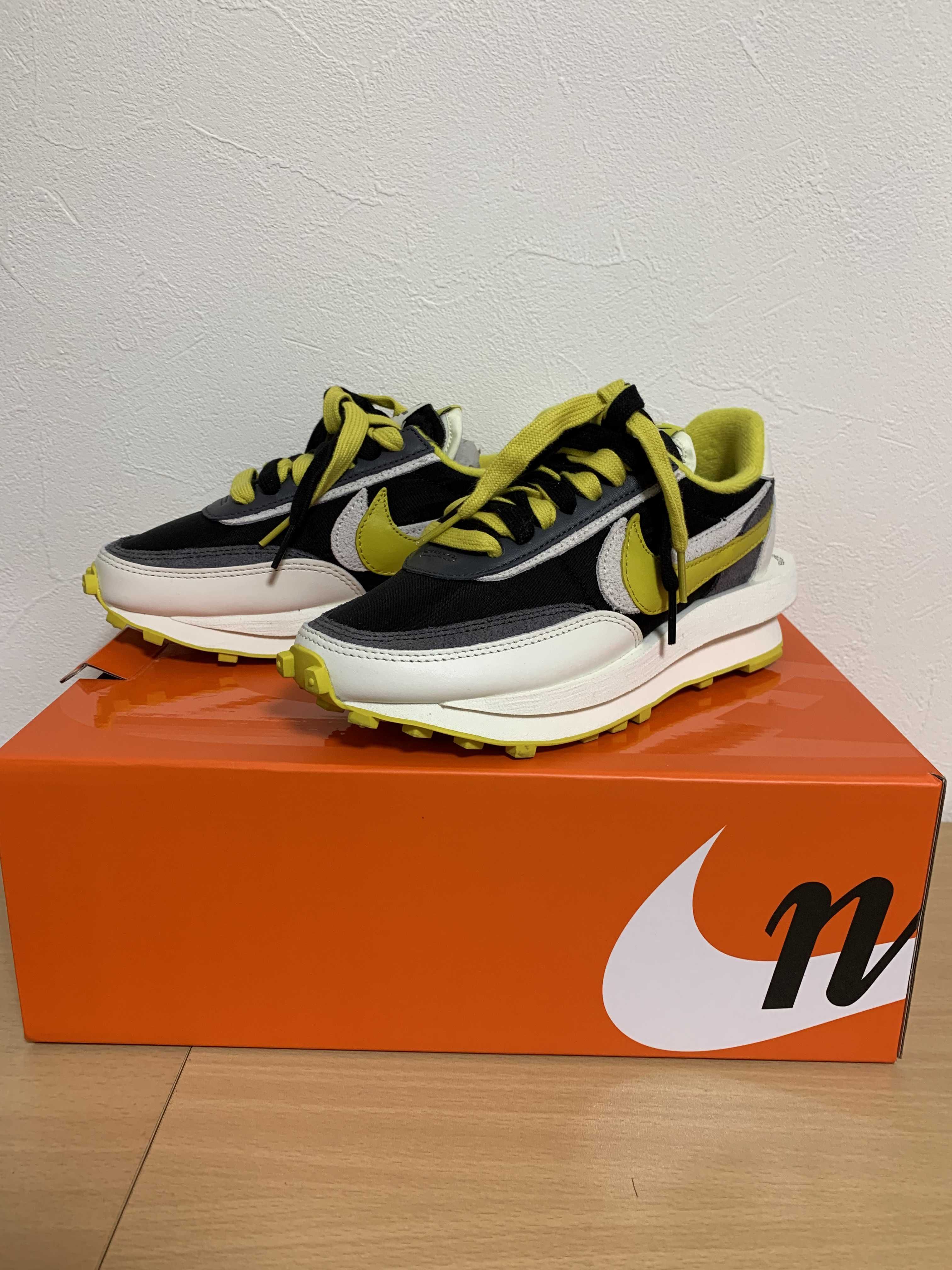 UNDERCOVER × sacai × Nike LD Waffle "Black/Sail-Dark Grey-Bright Citron"