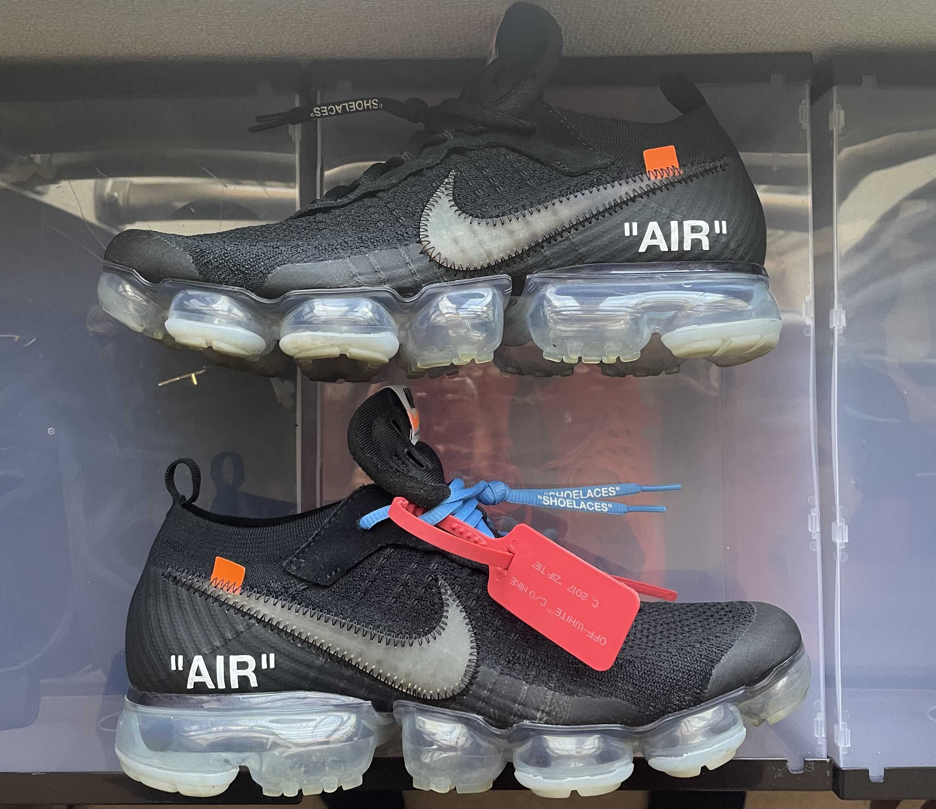 Off-White × Nike Air Vapormax "Black/Total Orange/Clear"