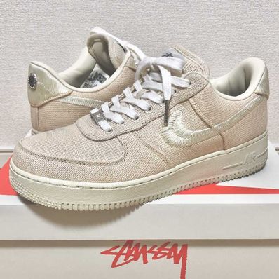 Stussy × Nike Air Force 1 Low "Fossil Stone"