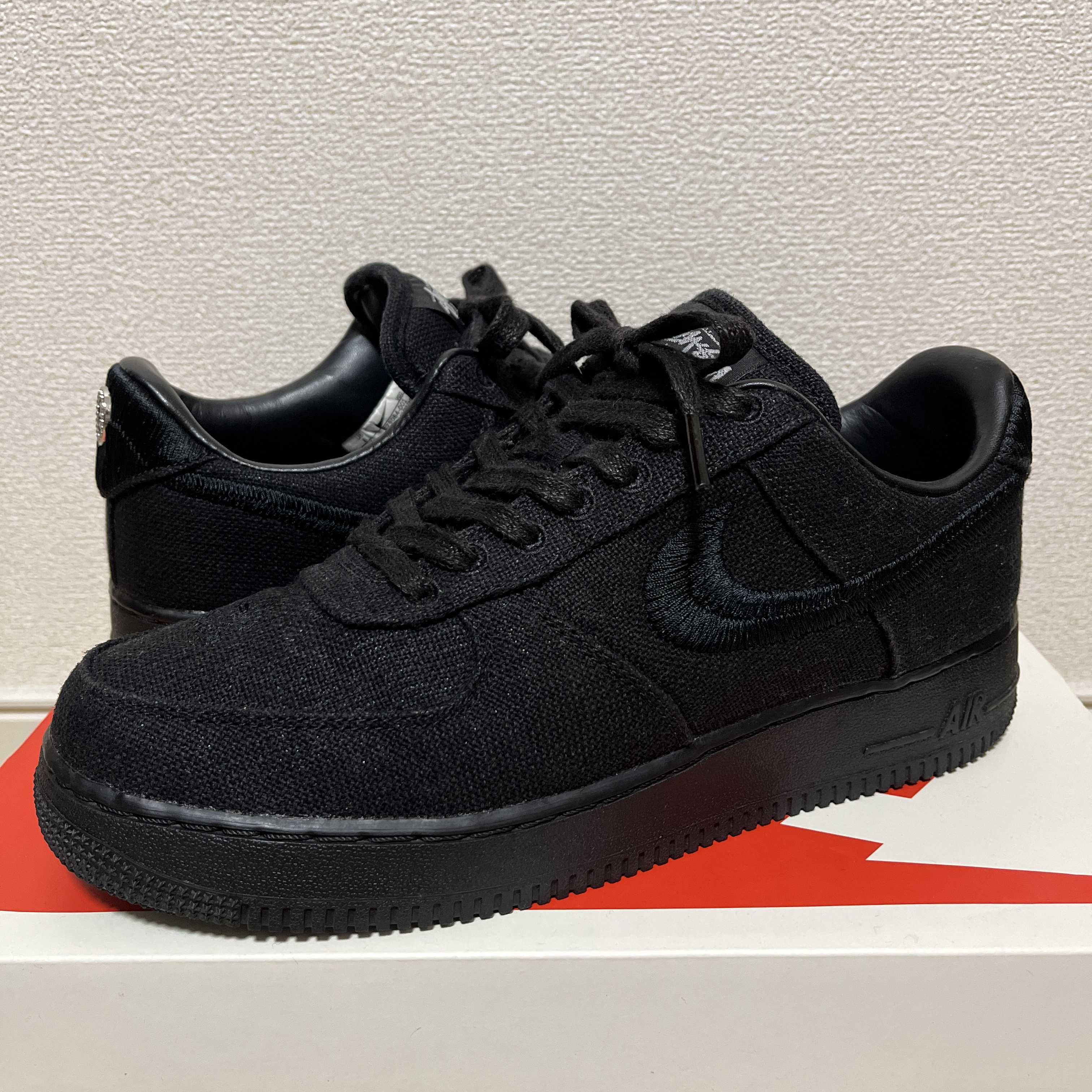 Stussy × Nike Air Force 1 Low "Triple Black"