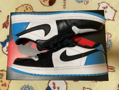 Nike Air Jordan 1 Low OG "Black and Dark Powder Blue/UNC"