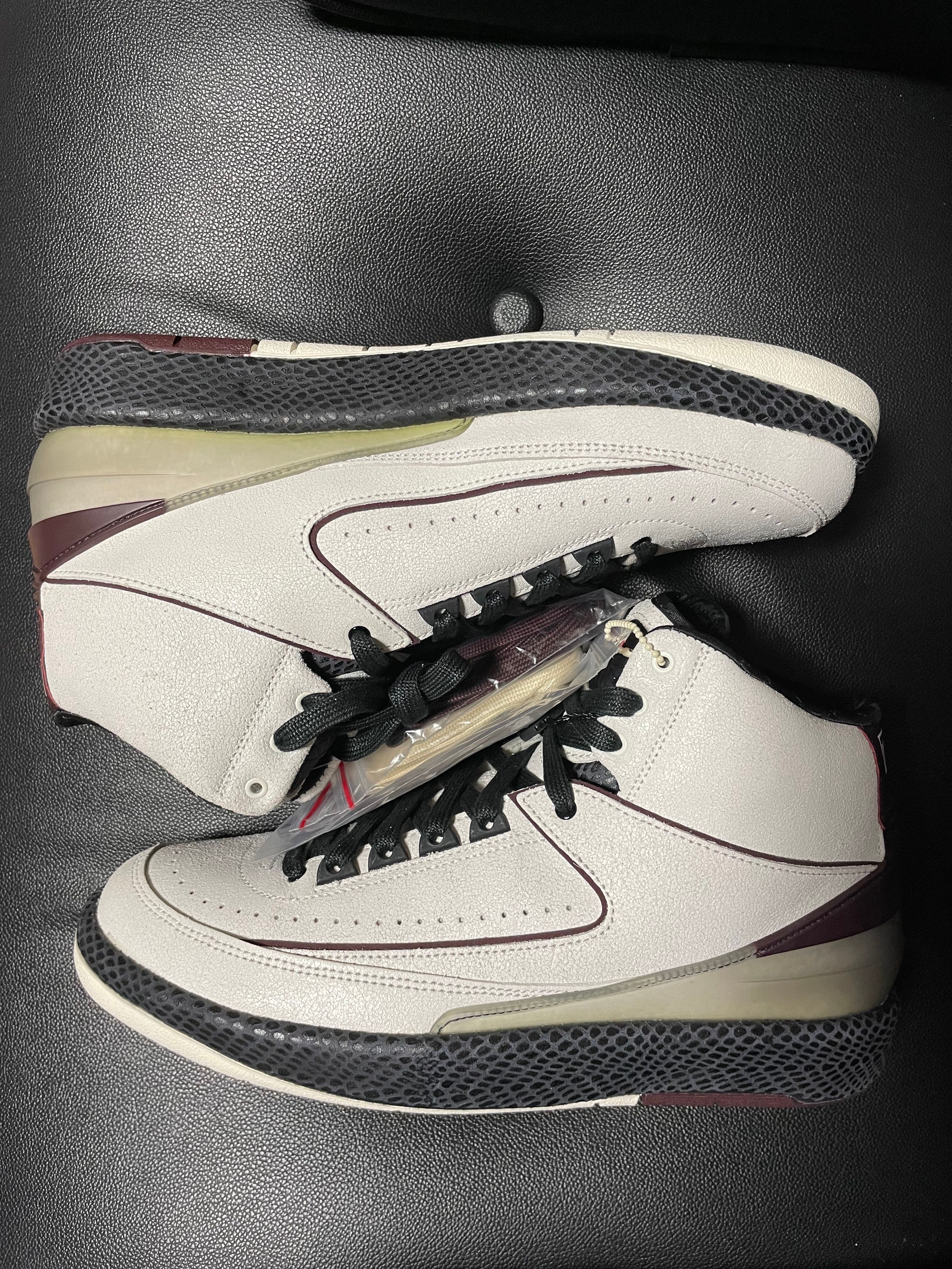 A Ma Maniere × Nike Air Jordan 2 "Airness/Sail and Burgundy"