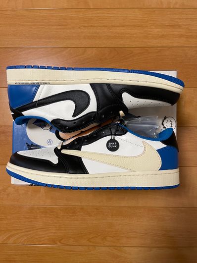 Travis Scott × fragment design × Nike Air Jordan 1 Low OG SP "Military Blue"