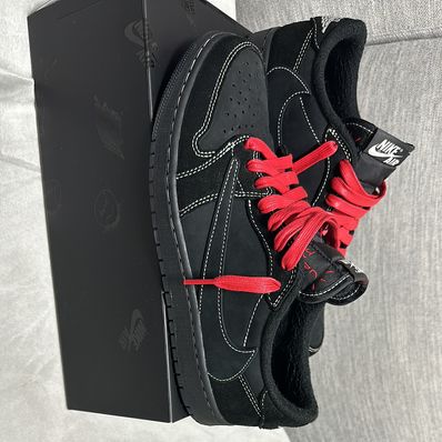 Travis Scott × Nike Air Jordan 1 Low OG SP "Black Phantom"