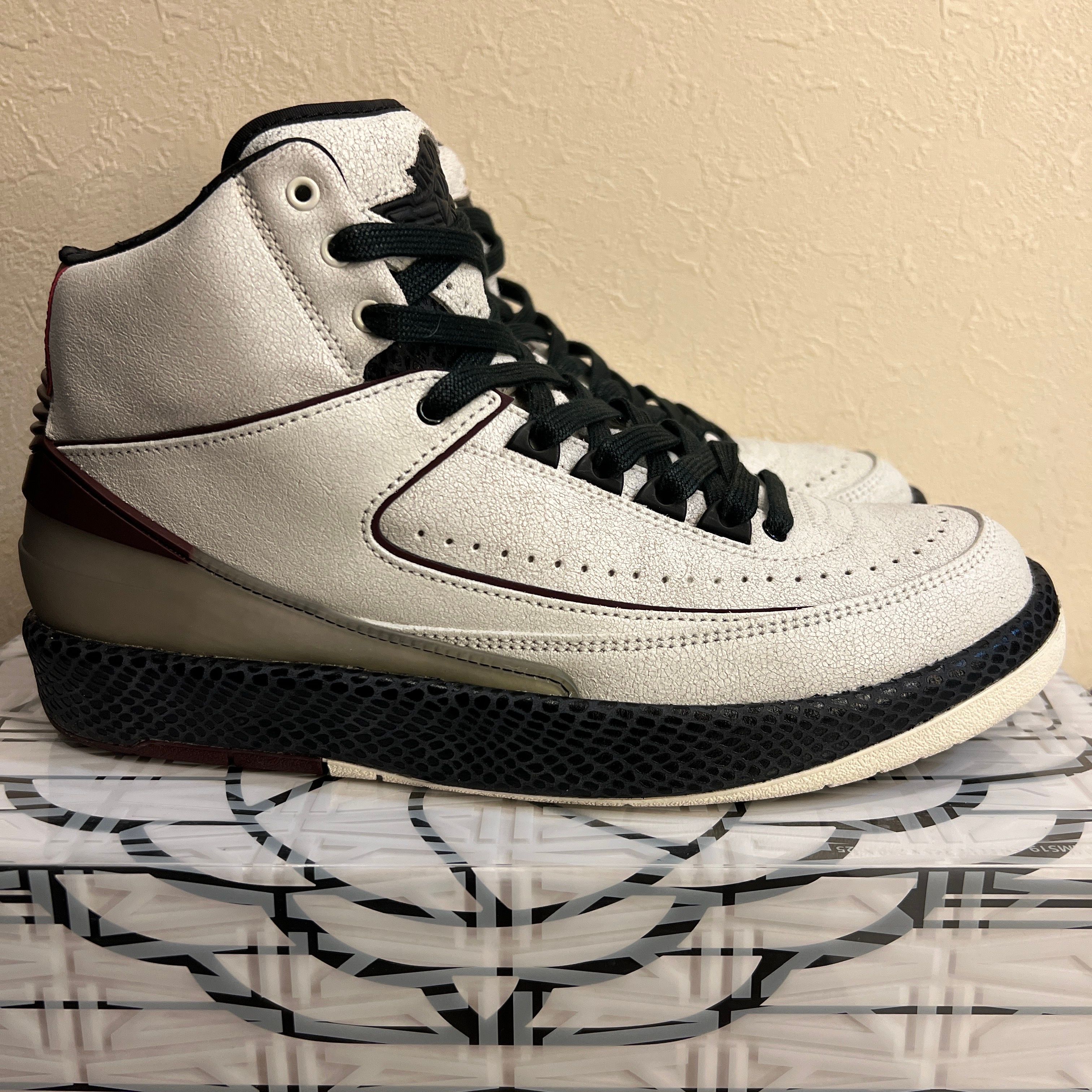 A Ma Maniere × Nike Air Jordan 2 "Airness/Sail and Burgundy"