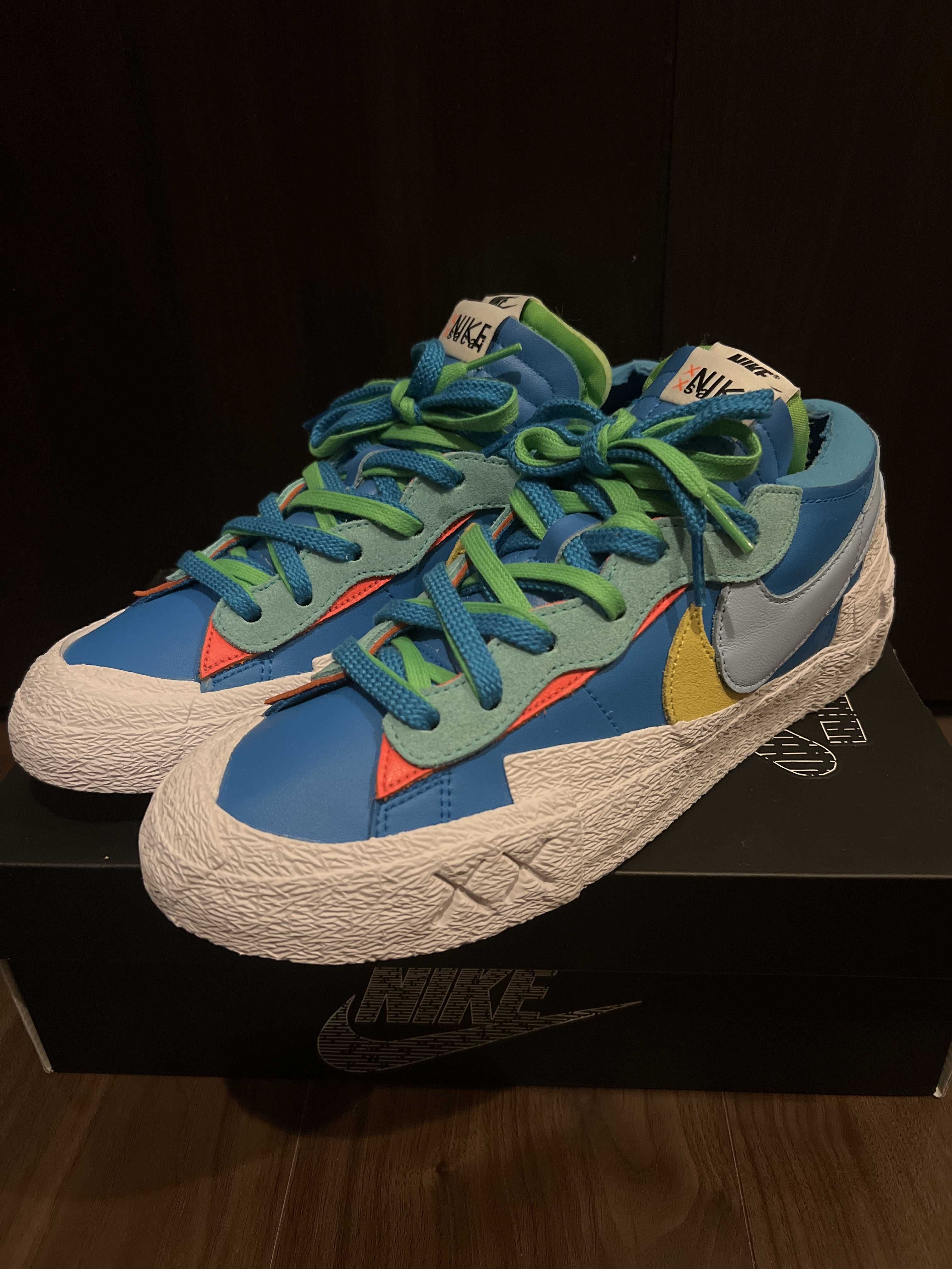 KAWS × sacai × Nike Blazer Low "Neptune Blue"