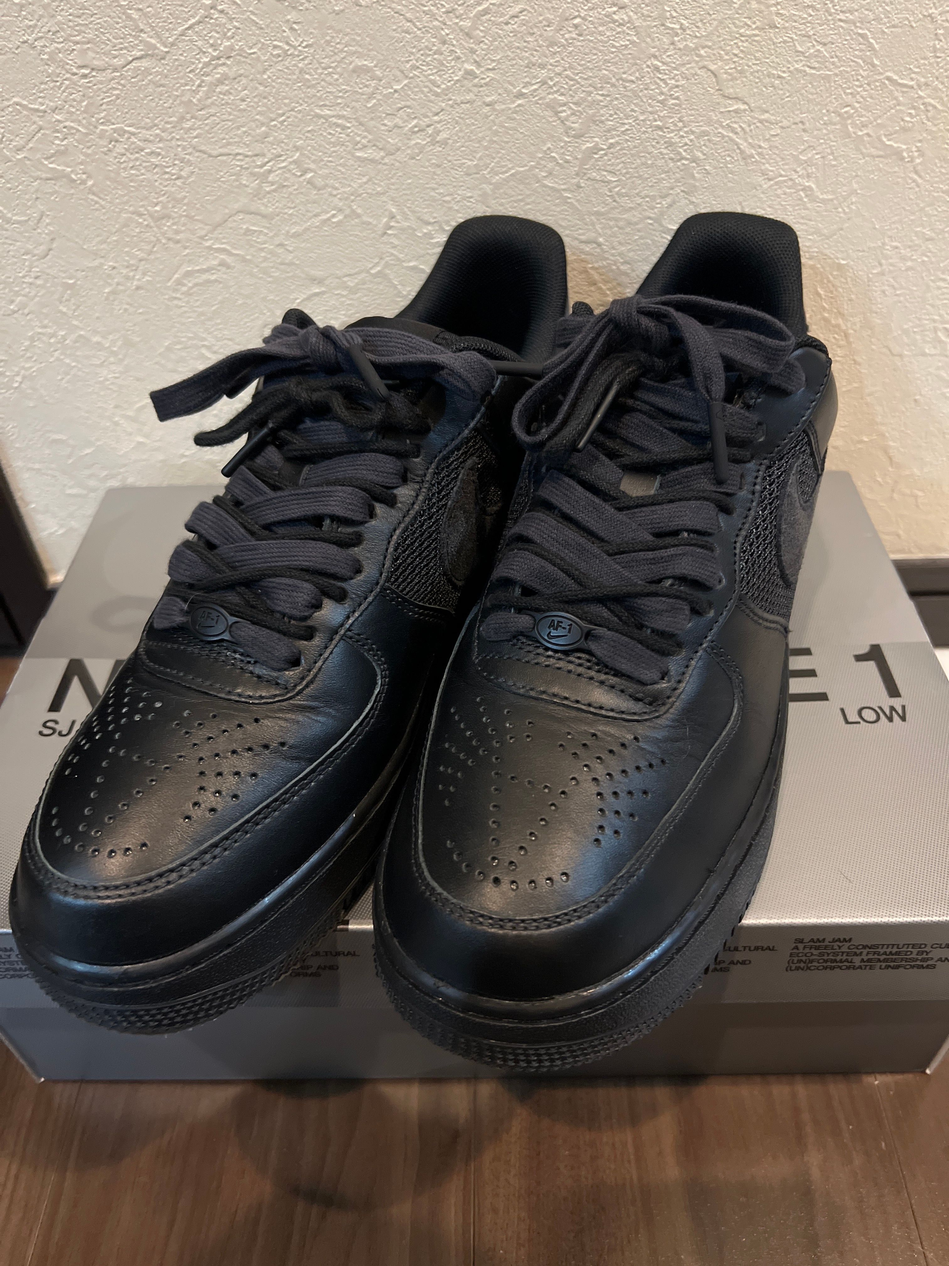 Slam Jam × Nike Air Force 1 Low "Black and Off Noir"