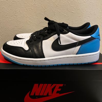 Nike Air Jordan 1 Low OG "Black and Dark Powder Blue/UNC"