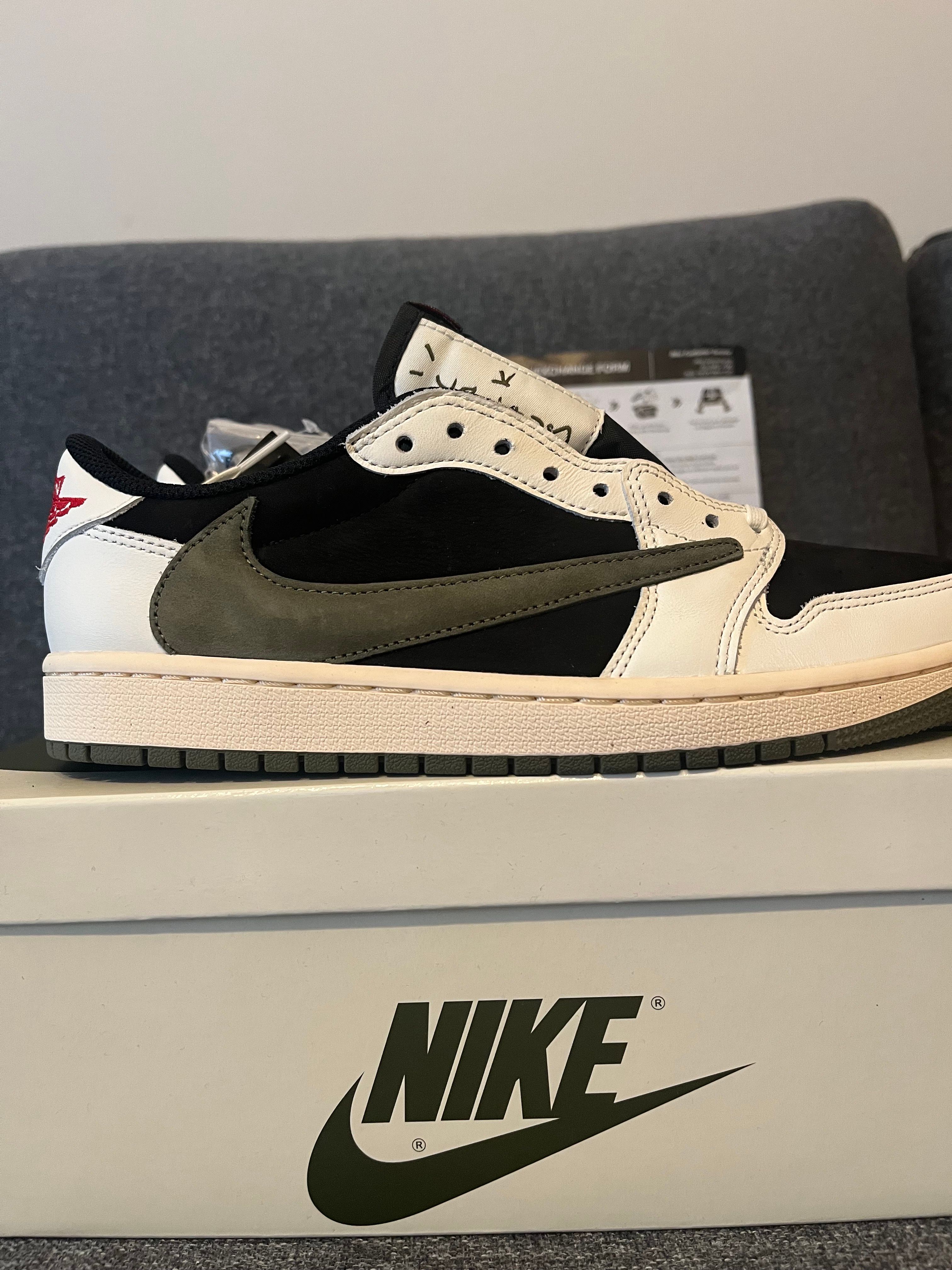 Travis Scott × Nike Women's Air Jordan 1 Low OG "Medium Olive"