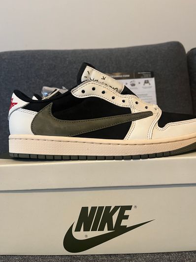 Travis Scott × Nike Women's Air Jordan 1 Low OG "Medium Olive"