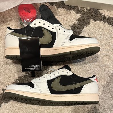 Travis Scott × Nike Women's Air Jordan 1 Low OG "Medium Olive"