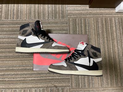 Travis Scott × Nike Air Jordan 1 Retro High OG TS SP "Sail/Dark Mocha"