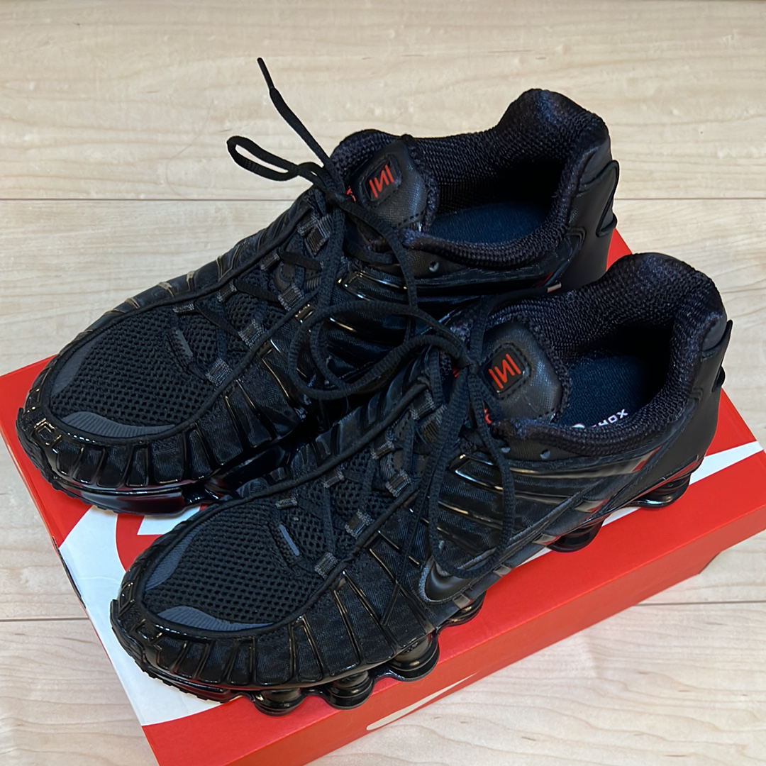 Nike Shox TL "Black/Metallic Hematite/Max Orange/Black"