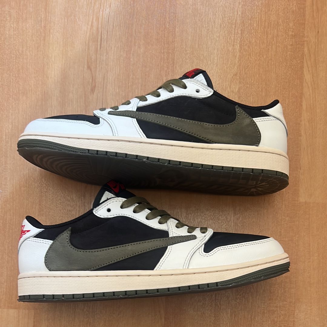 Travis Scott × Nike Women's Air Jordan 1 Low OG "Medium Olive"