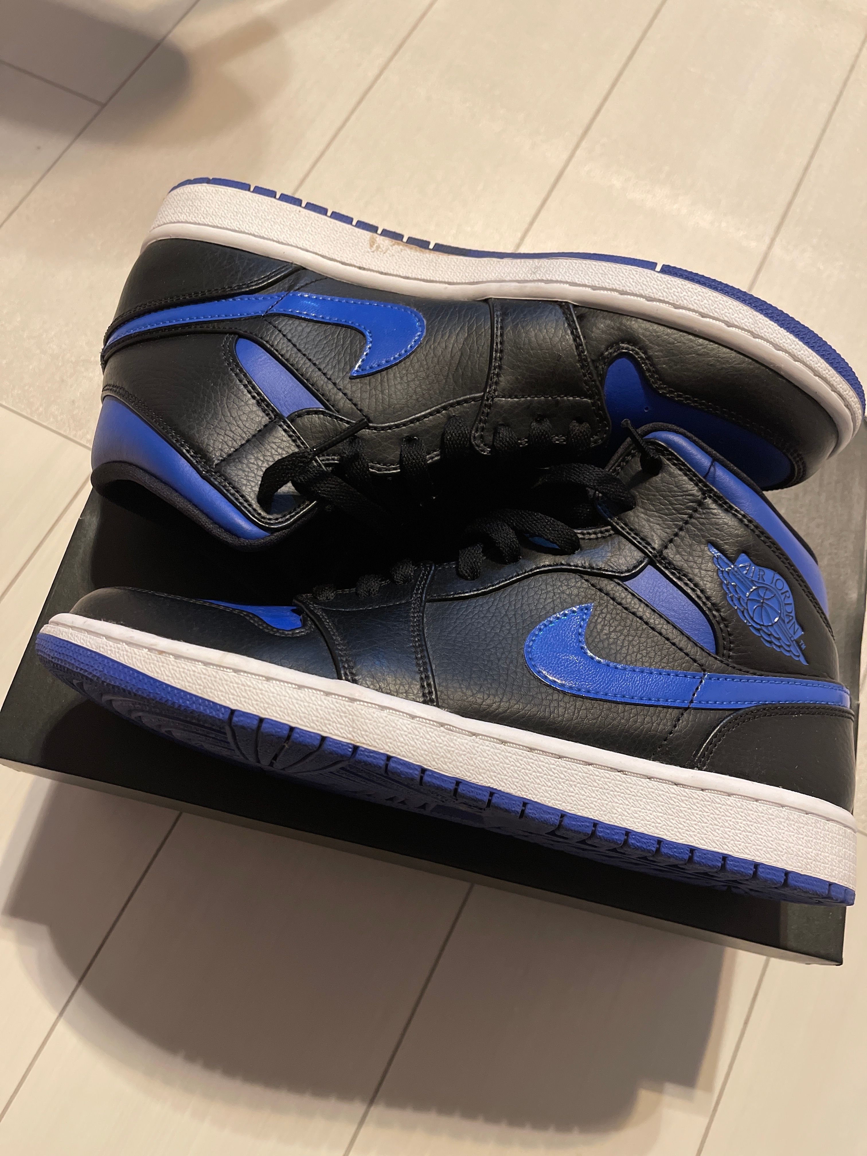 NIKE AIR JORDAN 1 MID "BLACK/BLUE"