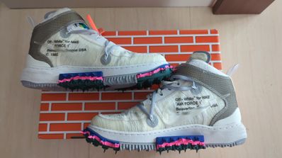 Off-White × Nike Air Force 1 Mid "White"