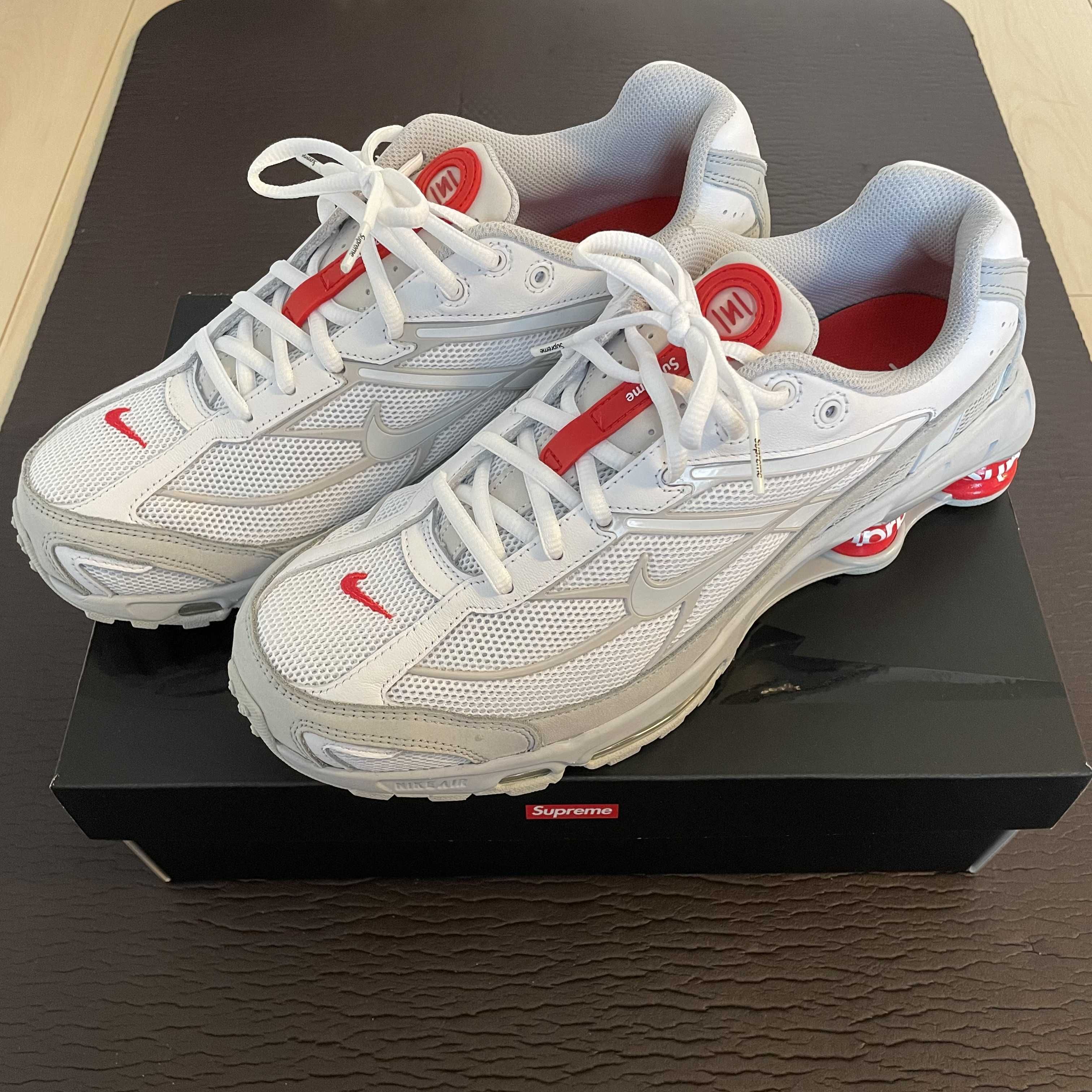 Supreme × Nike Shox Ride 2 "White/Grey Fog/Flat Platinum"
