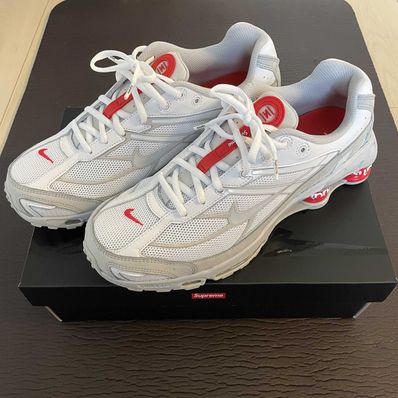 Supreme × Nike Shox Ride 2 "White/Grey Fog/Flat Platinum"