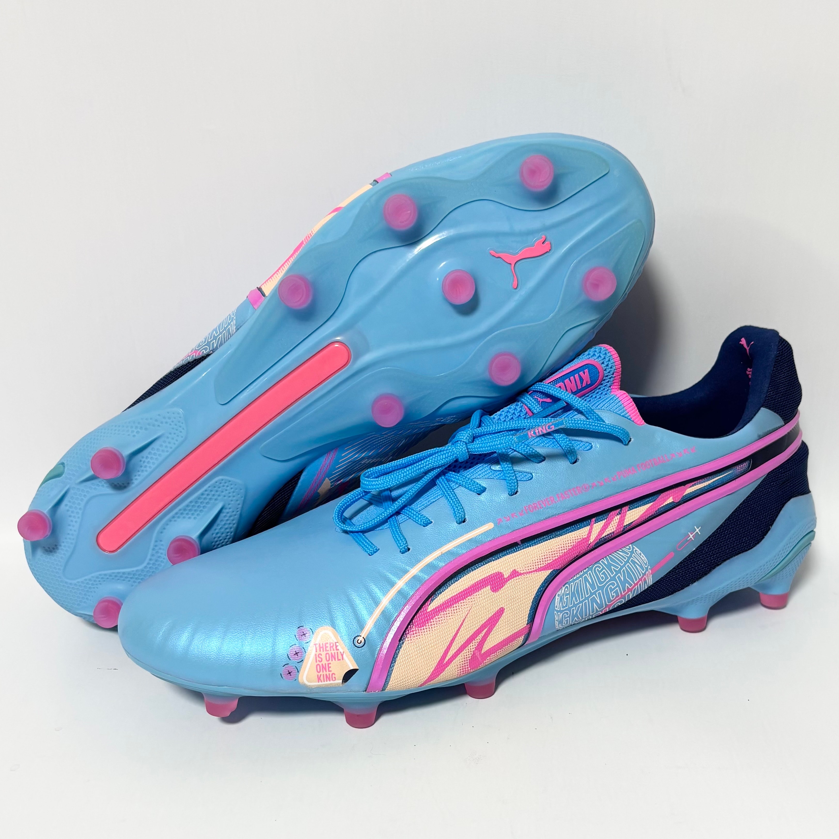 Puma King Ultimate Volume Up FG/AG "Luminous Blue/Poison Pink/Blazing Blue"