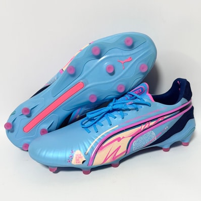 Puma King Ultimate Volume Up FG/AG "Luminous Blue/Poison Pink/Blazing Blue"