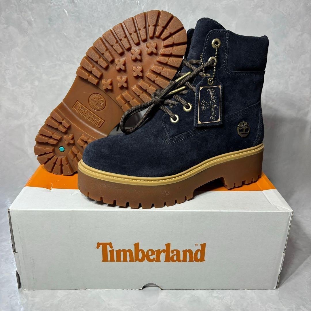 Timberland Women's Heritage Stone 6 Inch Waterproof Boot "Dark Blue"