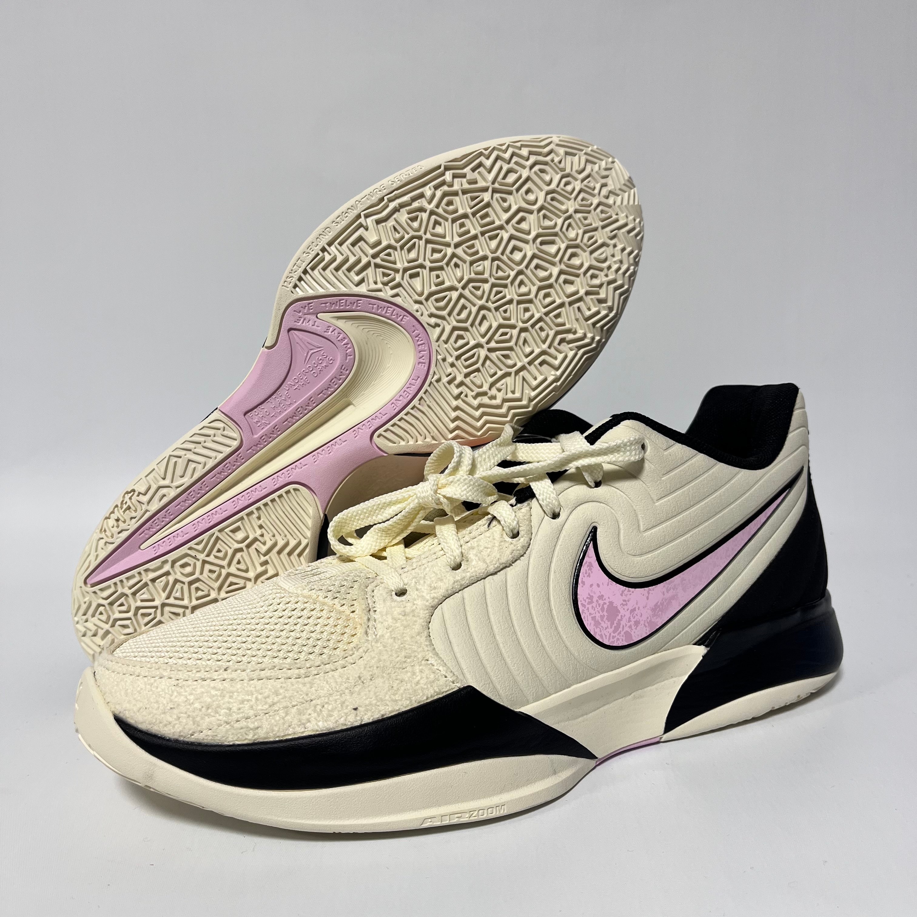Nike Ja 2 "Coconut Milk/Black/Apricot Agate/Pink Foam" (FD7328-100/FD7327-100)