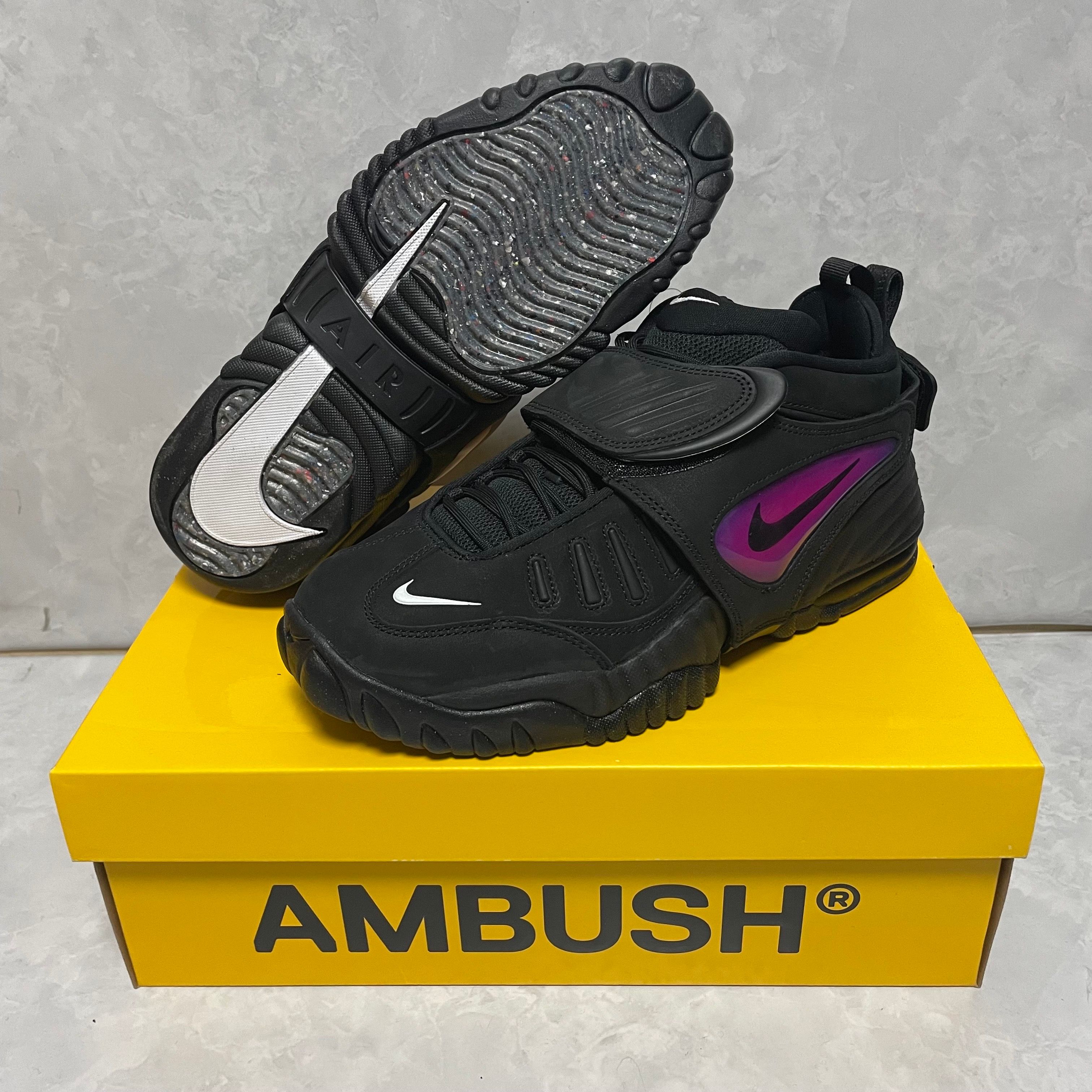 AMBUSH × Nike Air Adjust Force "Black and Psychic Purple"