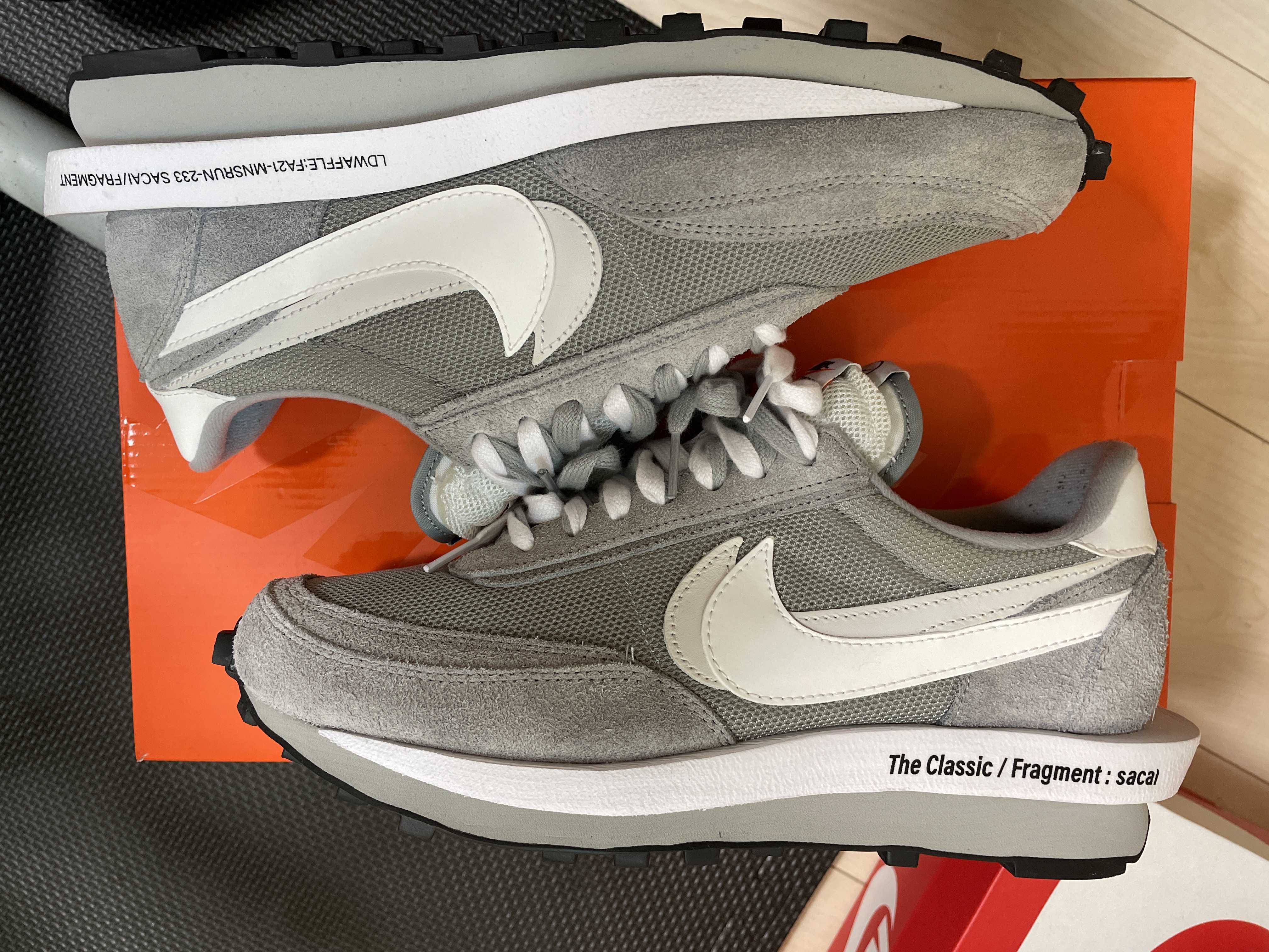 Fragment × sacai × Nike LD Waffle "Light Smoke Grey"