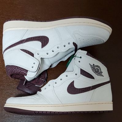 A Ma Maniere × Nike Air Jordan 1 Retro High OG "Sail and Burgundy"