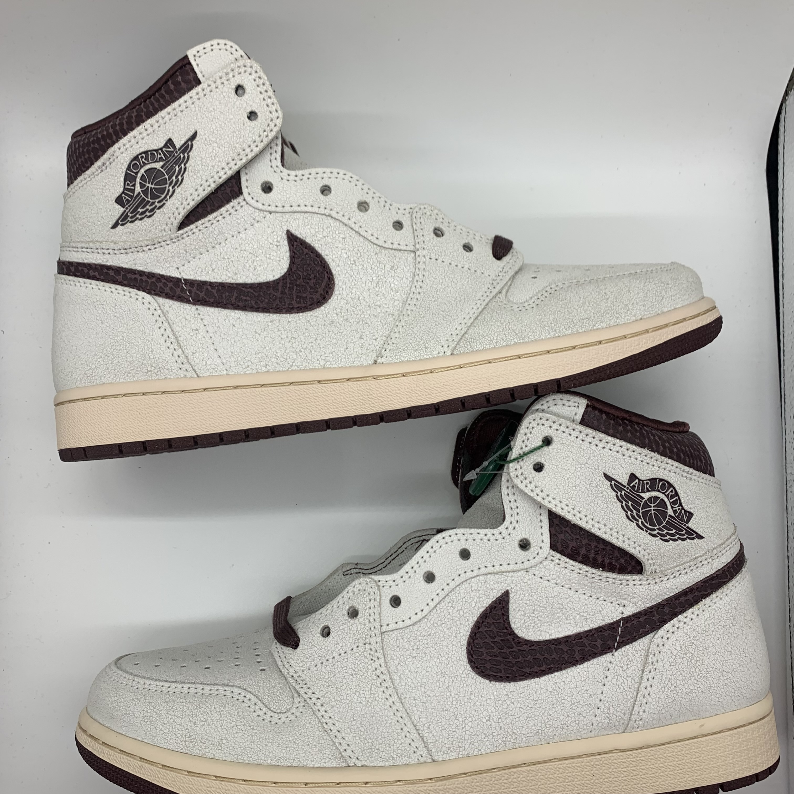 A Ma Maniere × Nike Air Jordan 1 Retro High OG "Sail and Burgundy"