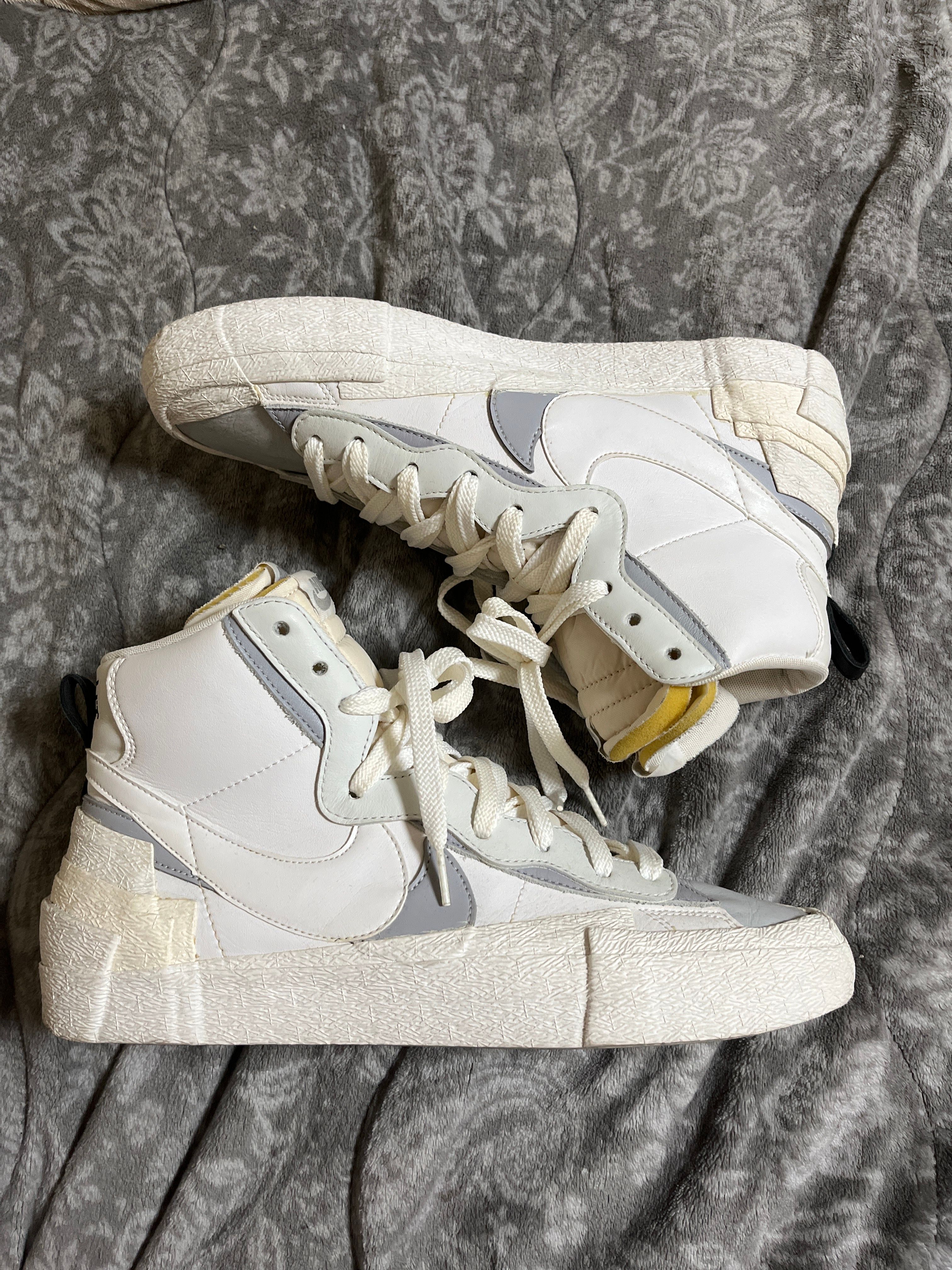 sacai × NIKE BLAZER MID "WHITE/WOLF GREY"