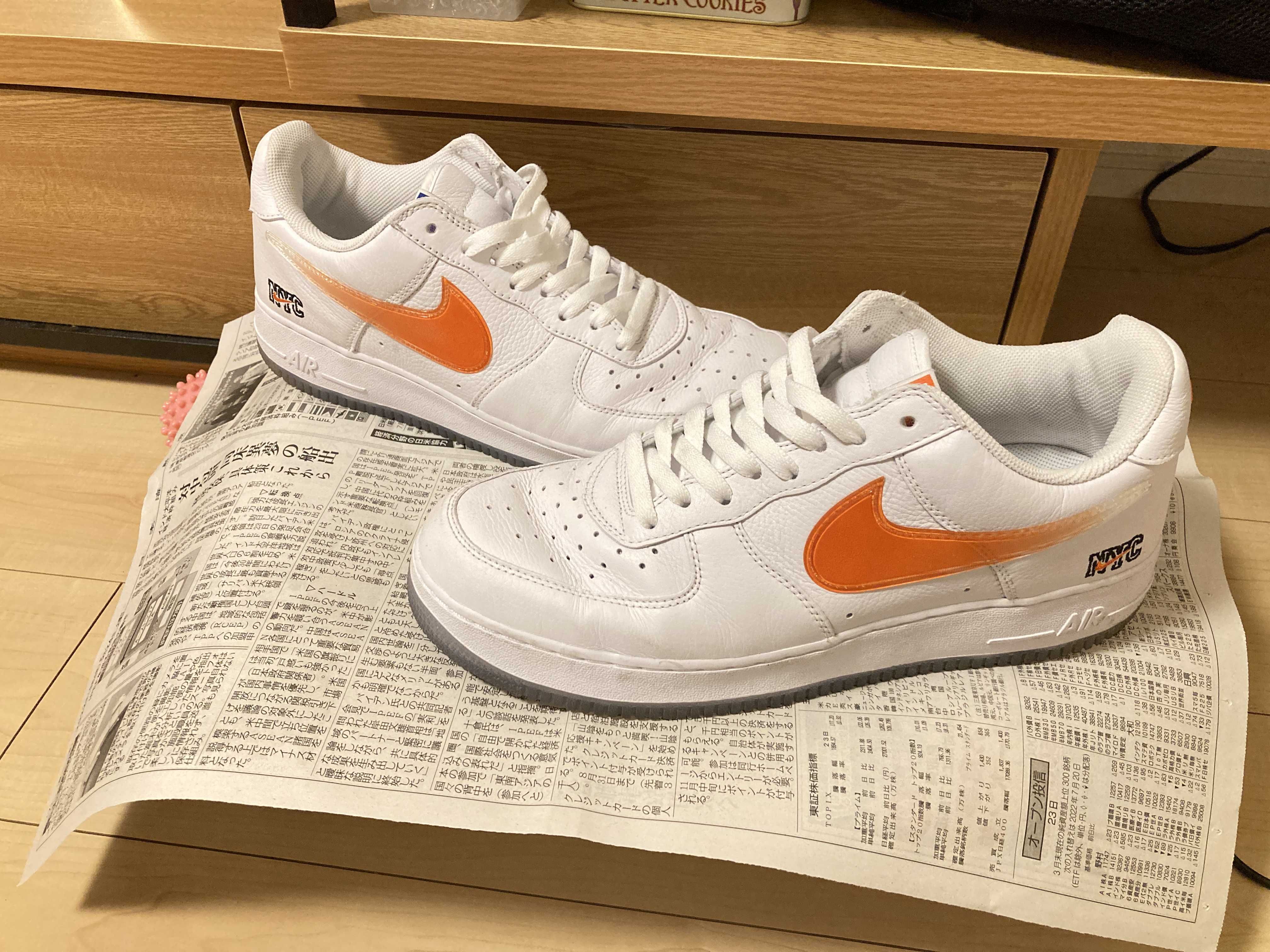 KITH × Nike Air Force 1 Low "White/Rush Blue/White/Brilliant Orange"