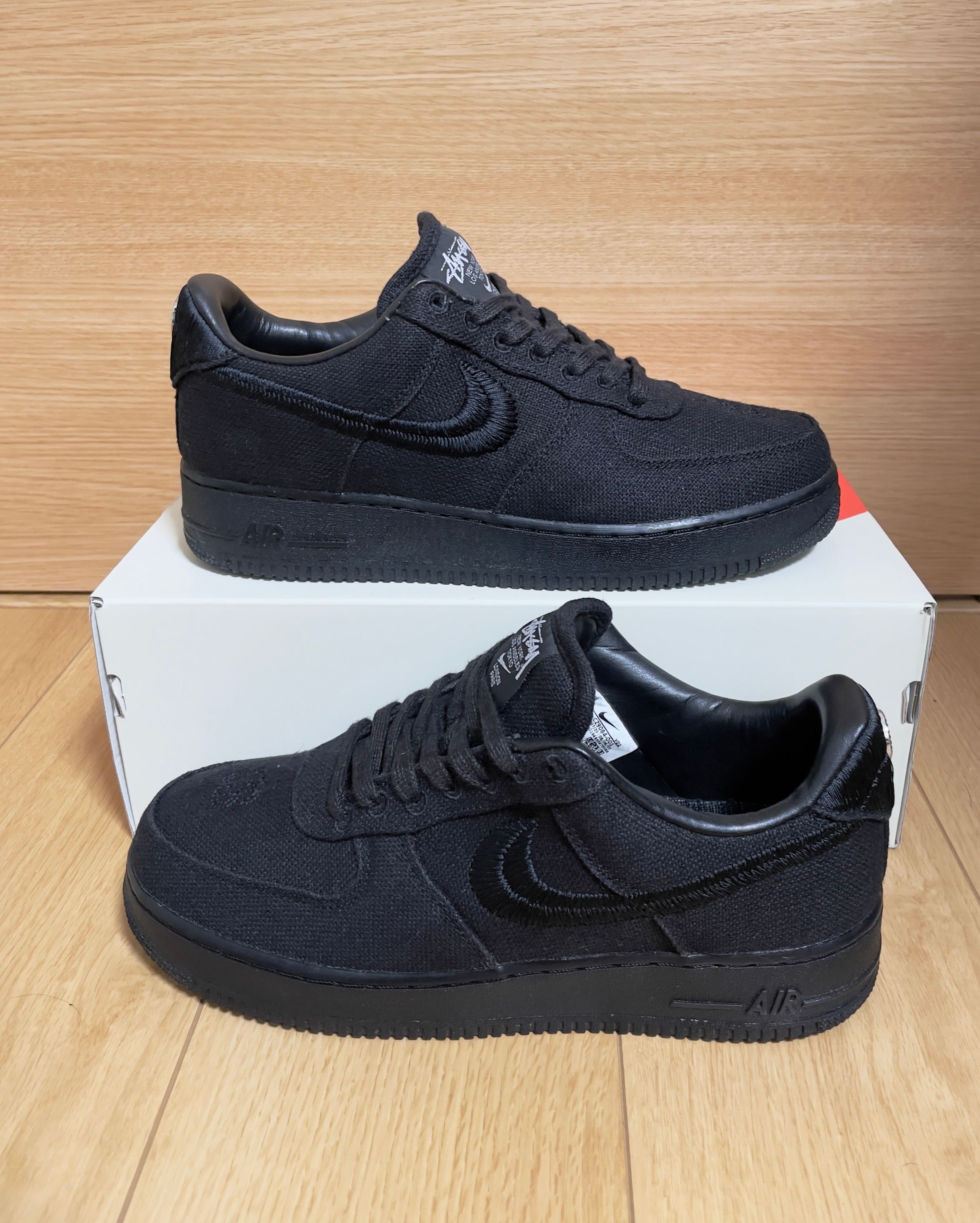 Stussy × Nike Air Force 1 Low "Triple Black"