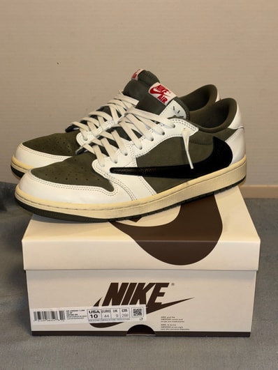 Travis Scott × Nike Air Jordan 1 Low OG SP "Reverse Olive"