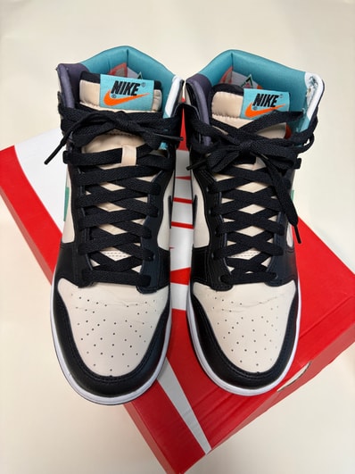Nike Dunk High Retro EMB "Pearl White and Washed Teal"