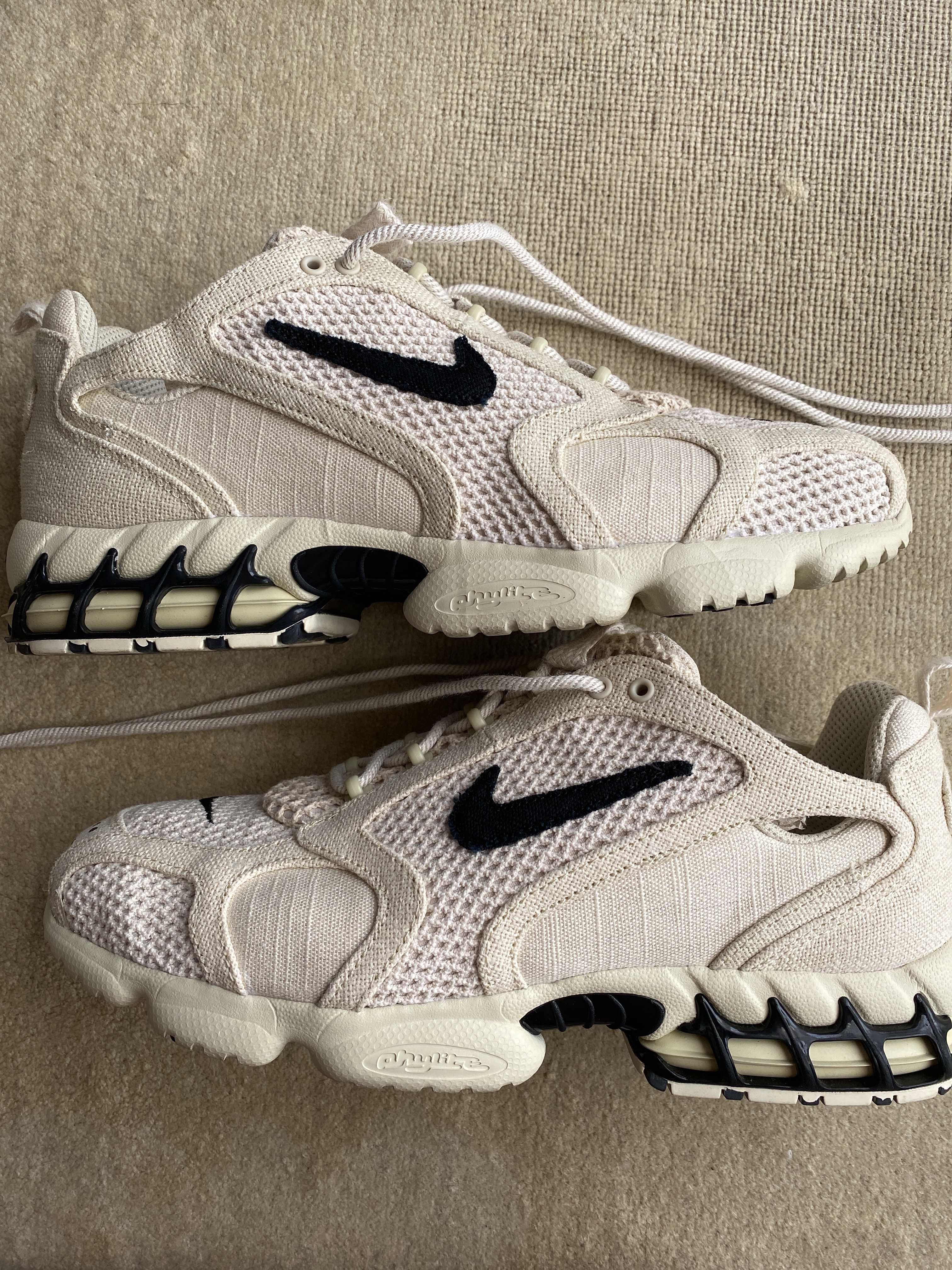 Stussy × Nike Air Zoom Spiridon CG 2 "Fossil/Black"