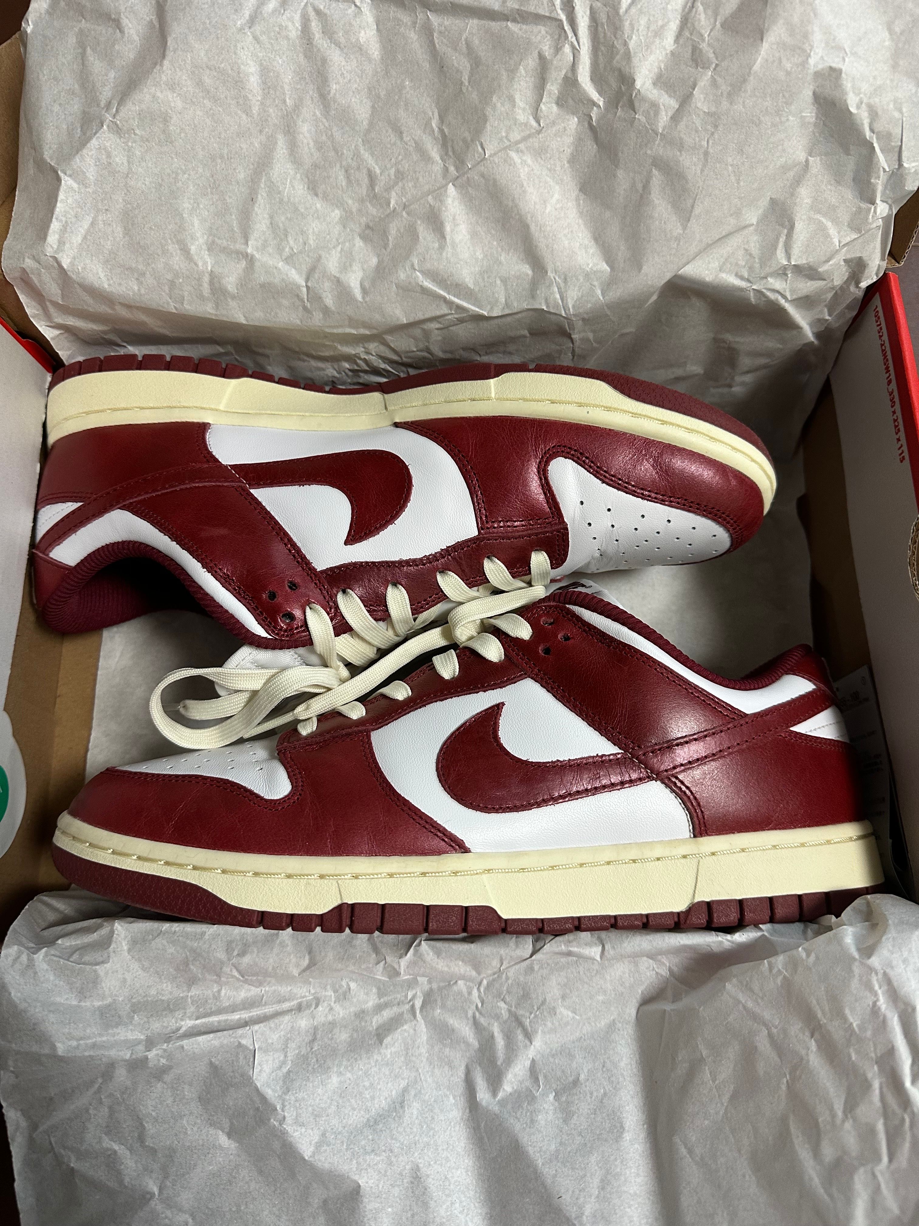 Nike Women's Dunk Low PRM "Team Red and White"