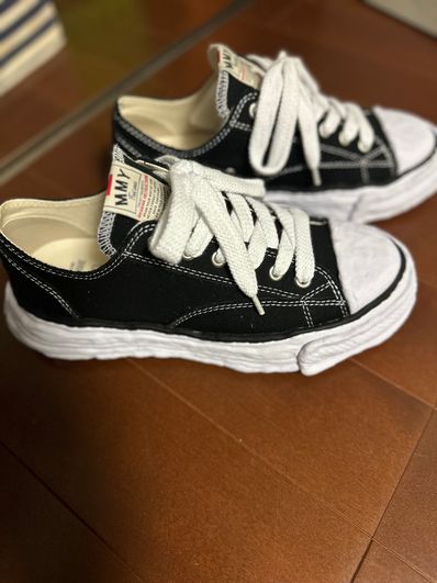 Maison MIHARA YASUHIRO PETERSON 23 OG Sole Canvas Low-top Sneaker "Black" (A11FW702)