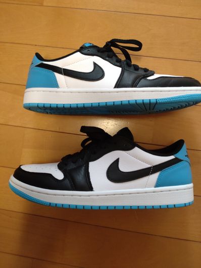 Nike Women's Air Jordan 1 Low OG "Black and Dark Powder Blue/UNC"