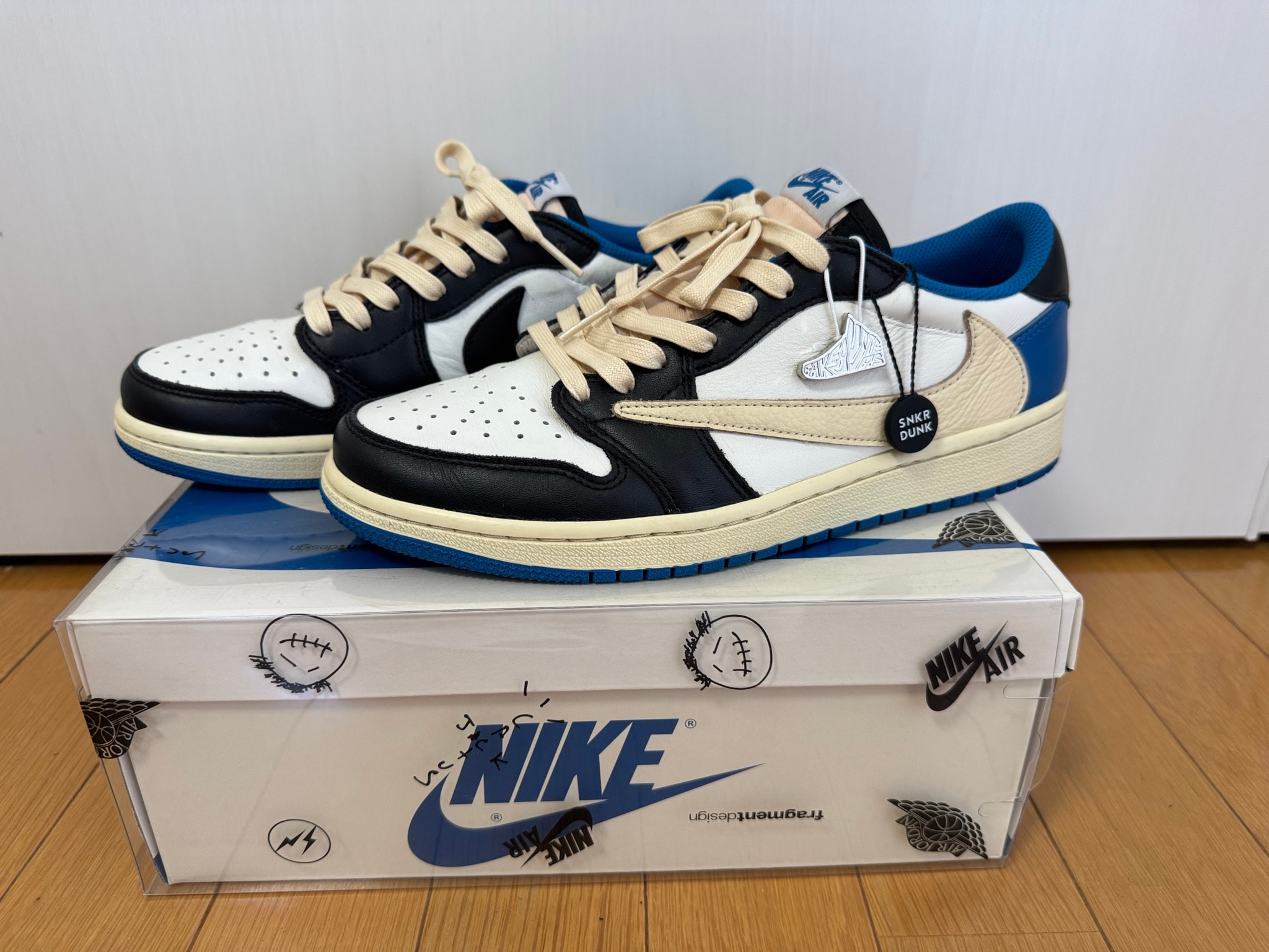 Travis Scott × fragment design × Nike Air Jordan 1 Low OG SP "Military Blue"