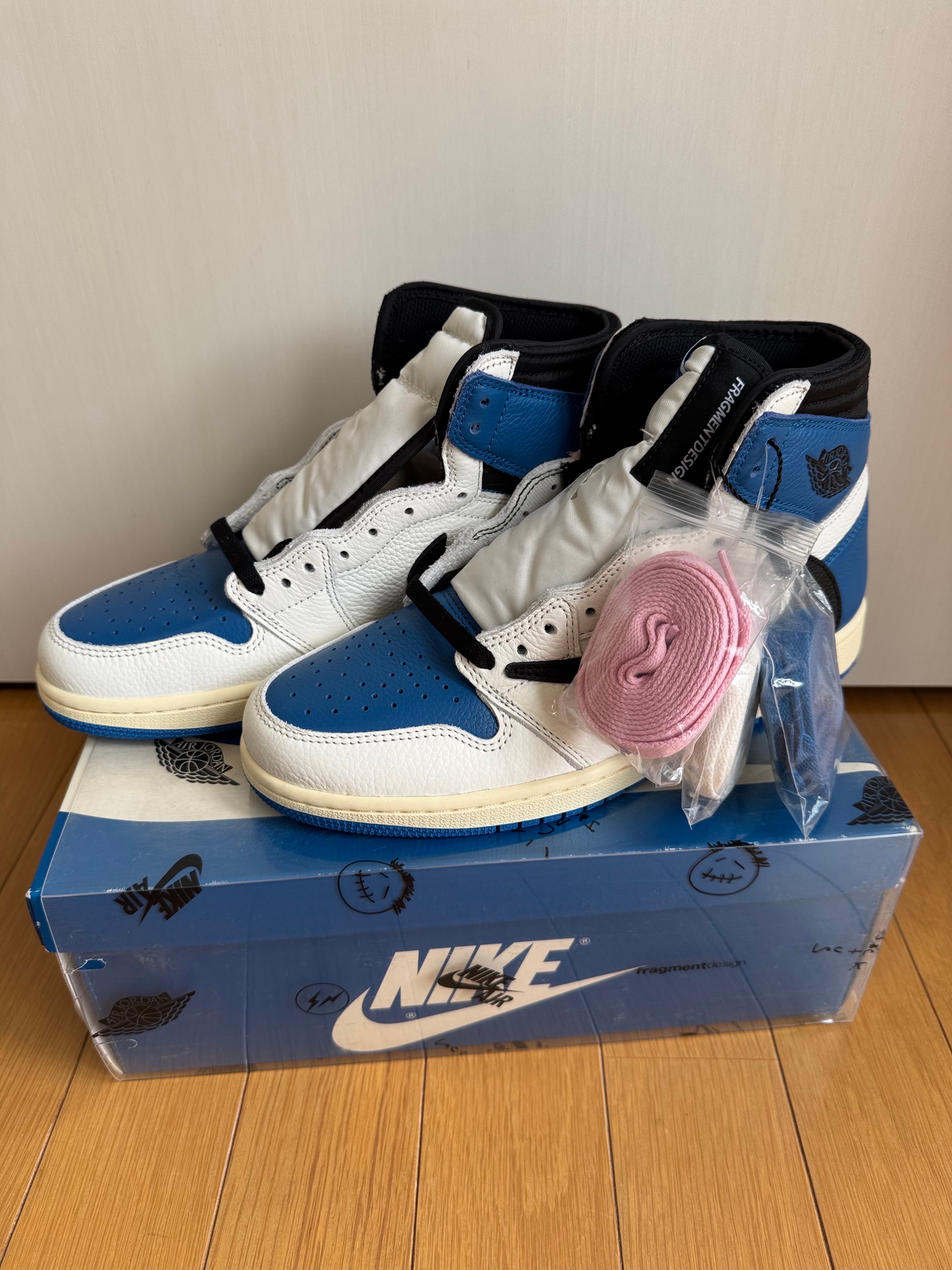 Travis Scott × fragment design × Nike Air Jordan 1 Retro High OG SP "Military Blue"
