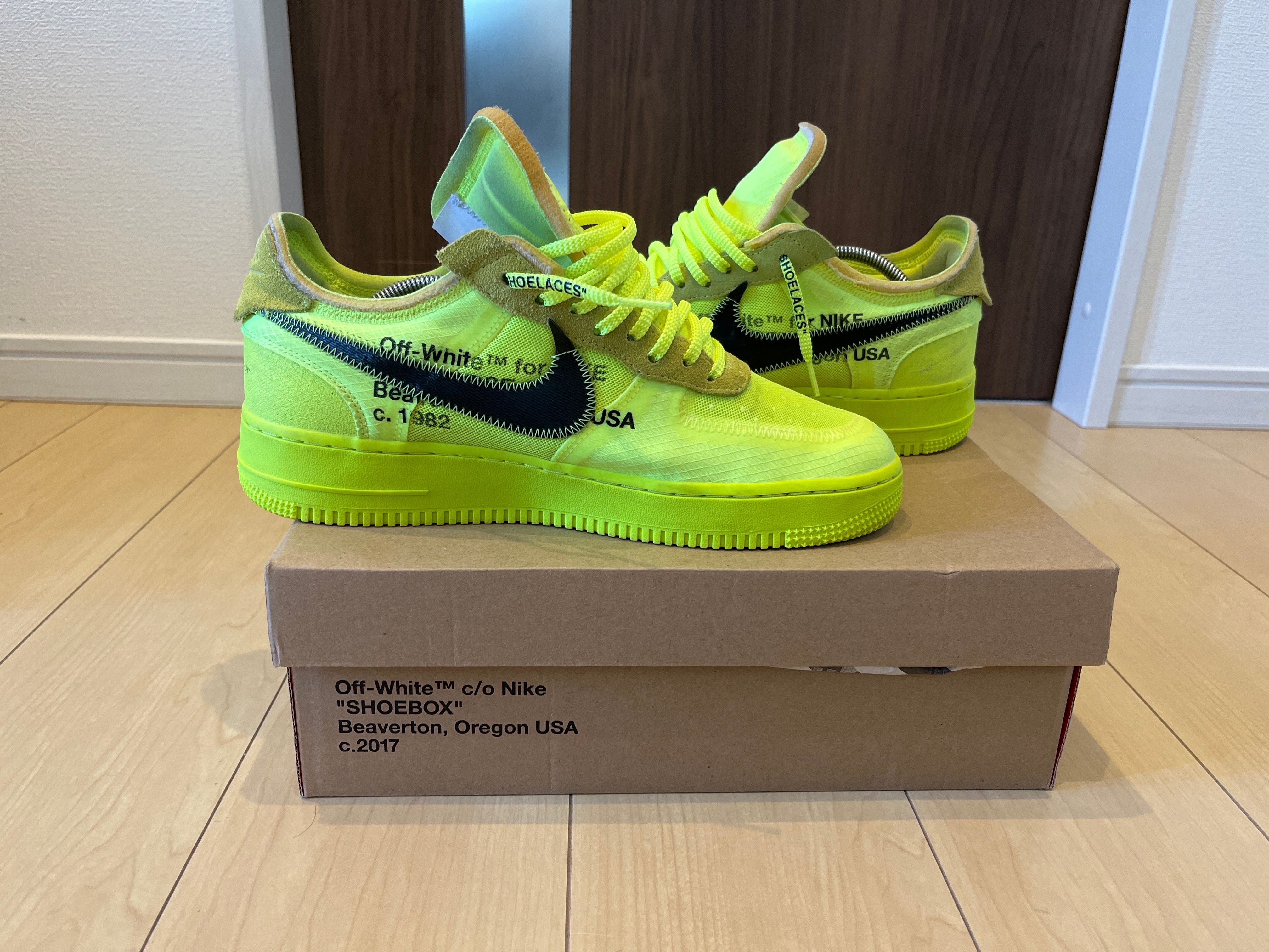 Off-White × Nike Air Force 1 Low "Volt"