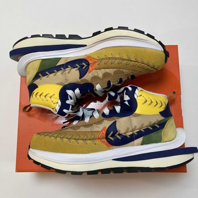 Jean-Paul Gaultier × sacai × Nike VaporWaffle "Sesame/Multi Color"