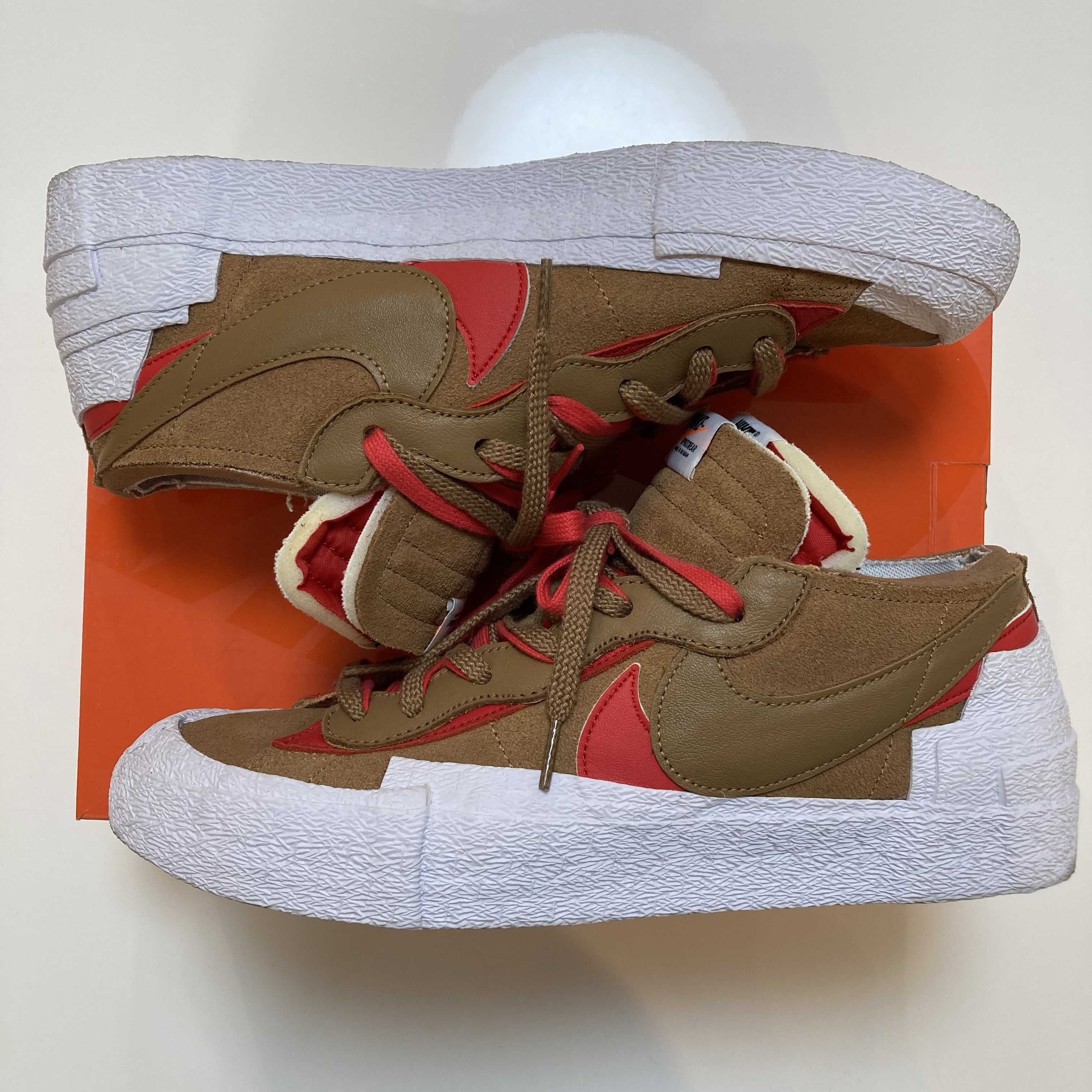 SACAI × NIKE BLAZER LOW "BRITISH TAN"