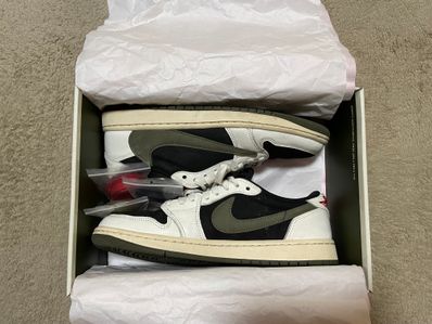Travis Scott × Nike Women's Air Jordan 1 Low OG "Medium Olive"