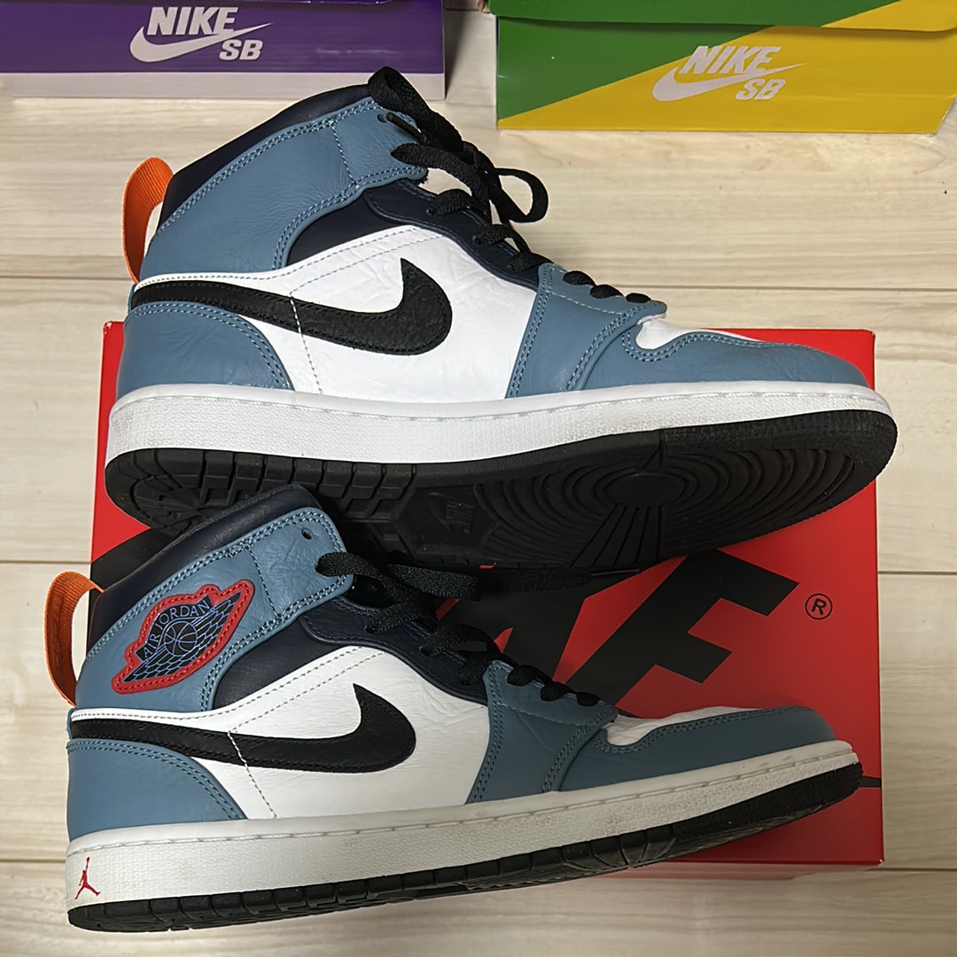 FACETASM × Nike Air Jordan 1 Mid "White/Navy"