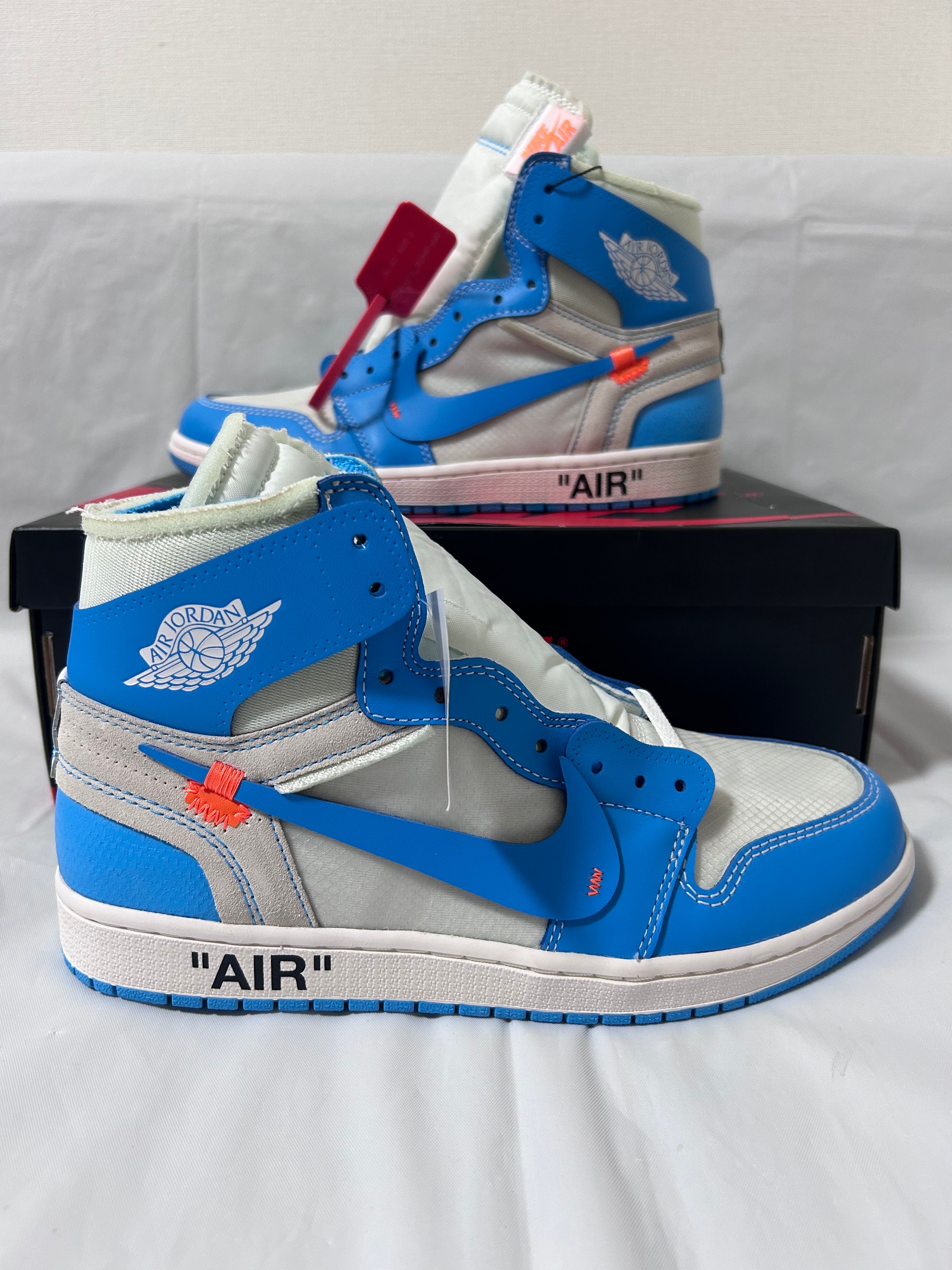 Off-White × Nike Air Jordan 1 High UNC "White/Dark Powder Blue"