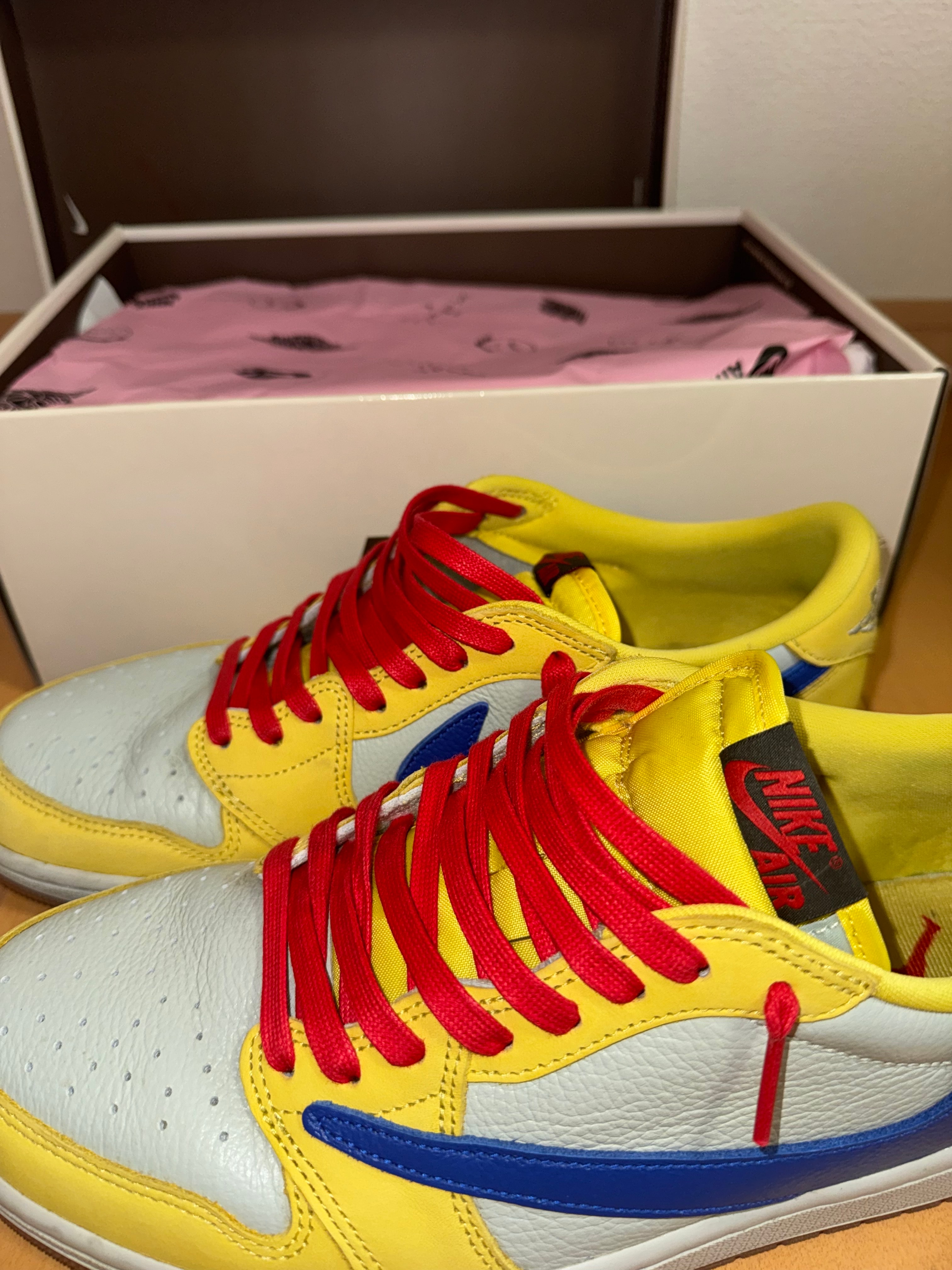 Travis Scott × Nike Women's Air Jordan 1 Retro Low OG "Canary"