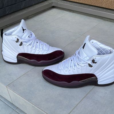A Ma Maniere × Nike Women's Air Jordan 12 "White and Burgundy Crush"